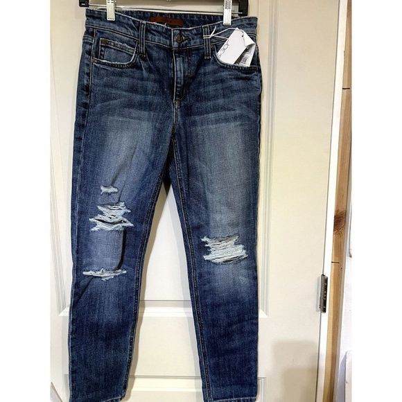 Joe's Jeans The maxine Distressed blue Jeans 25 - Picture 3 of 4